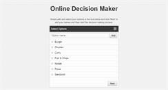 Desktop Screenshot of onlinedecisionmaker.net