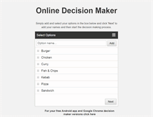 Tablet Screenshot of onlinedecisionmaker.net